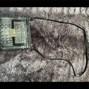 Brahmin Metallic Croco Cross Body Bag